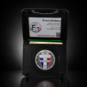 Porte-carte Douanes Motocycliste 2 volets avec chaînette et médaille émaillée