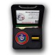 Porte-carte Douanes 2 volets avec grade, chaînette et médaille émaillée Porte commission d'emploie NOUVEAU FORMAT (CB) DOUANE...