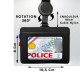 Tour de cou Douane avec enrouleur – Porte-carte nouveau format Porte commission d'emploie NOUVEAU FORMAT (CB) DOUANE TDCECUDP...