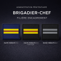 Grade de poitrine PVC Brigadier-chef filière encadrement – Administration pénitentiaire (HV / BV)