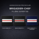 Grade de poitrine PVC Brigadier-chef filière expertise – Administration pénitentiaire (HV / BV) Grades de Poitrine monté sur ...
