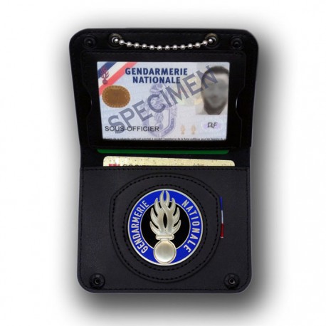 Porte-carte chaînette Gendarmerie – 2 volets administratif avec médaille Porte-Carte Gendarmerie PCA003GDPorte-Carte Gendarmerie