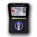 Porte-carte chaînette Gendarmerie – 2 volets administratif avec médaille