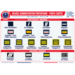 Grades de Portes Carte Administration Pénitentiaire -- Grades de Portes Carte GDPCAP-- Grades de Portes Carte