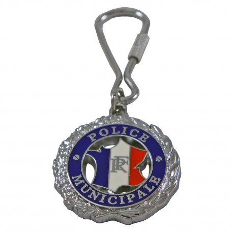 PORTE CLEFS PVC POLICE MUNICIPALE