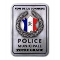 Plaque de Ceinture Personnalisable Police Municipale