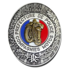 Plaque de Ceinture Standard MOTO PP Préfécture de Police PCE008PP Préfécture de Police