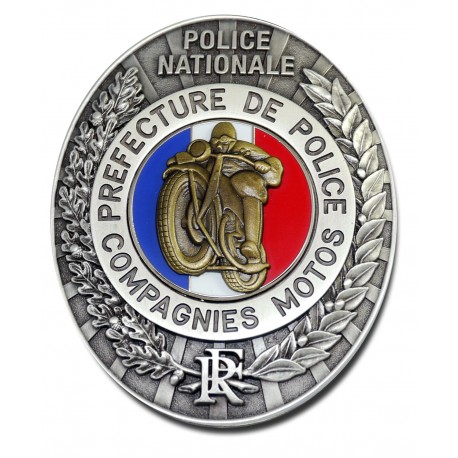 Plaque de Ceinture Standard MOTO PP Préfécture de Police PCE008PP Préfécture de Police