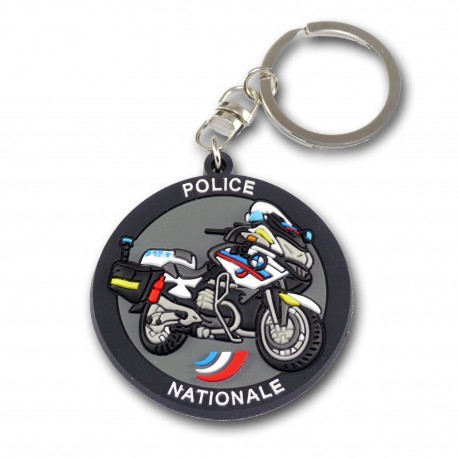 Porte clés Moto Police Nationale Accueil PCLP13Accueil
