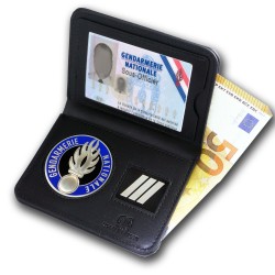 Porte Carte 2 volets Billet Gendarmerie + Grade Porte-Carte Gendarmerie PCA008Porte-Carte Gendarmerie