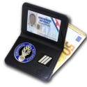 Porte-carte Gendarmerie 2 volets billets – médaille et grade