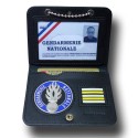 Porte-carte chaînette Gendarmerie – Médaille et grade au choix
