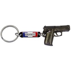 Porte clés pistolet Gendarmerie Accueil PCLG01Accueil
