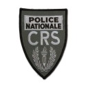 Ecusson Brodé CRS Basse visibilité Triangulaire grand